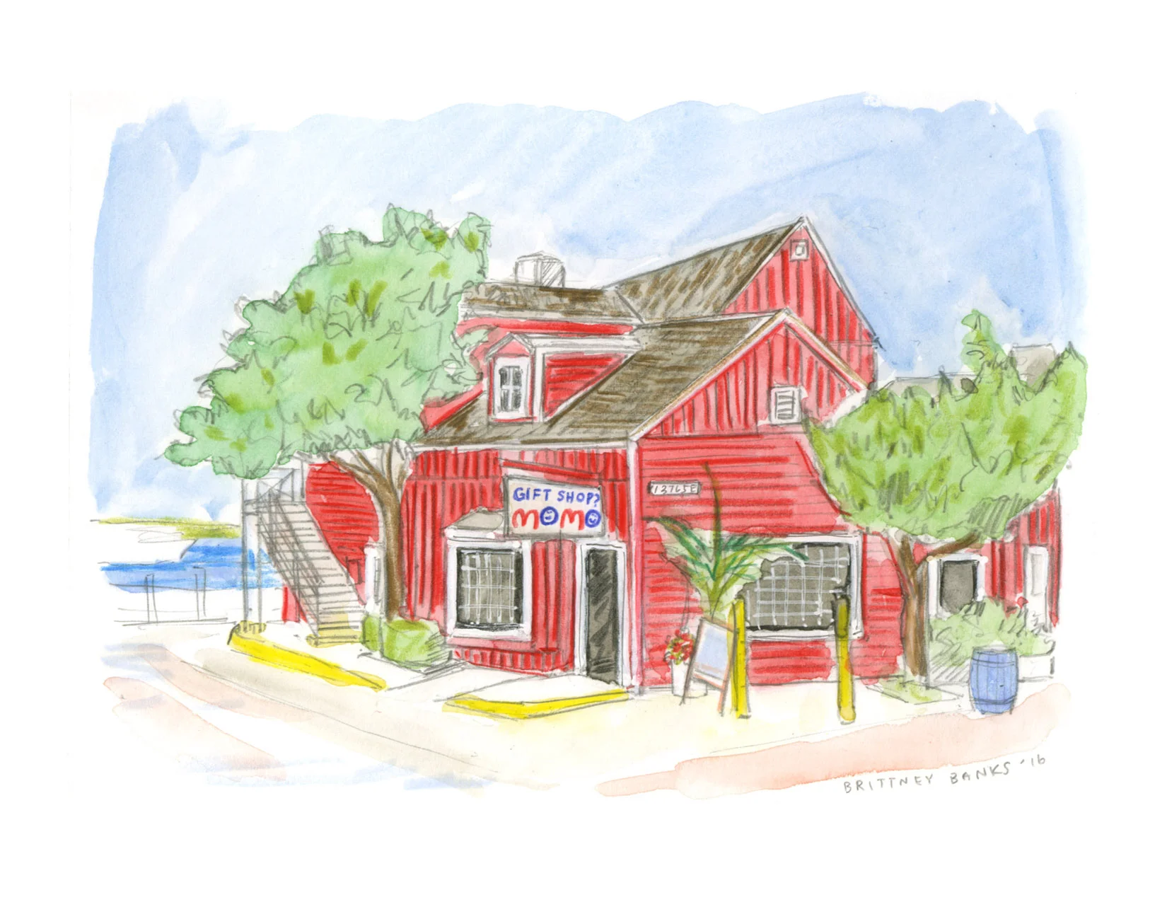 A drawing of your shop if you're a store owner!