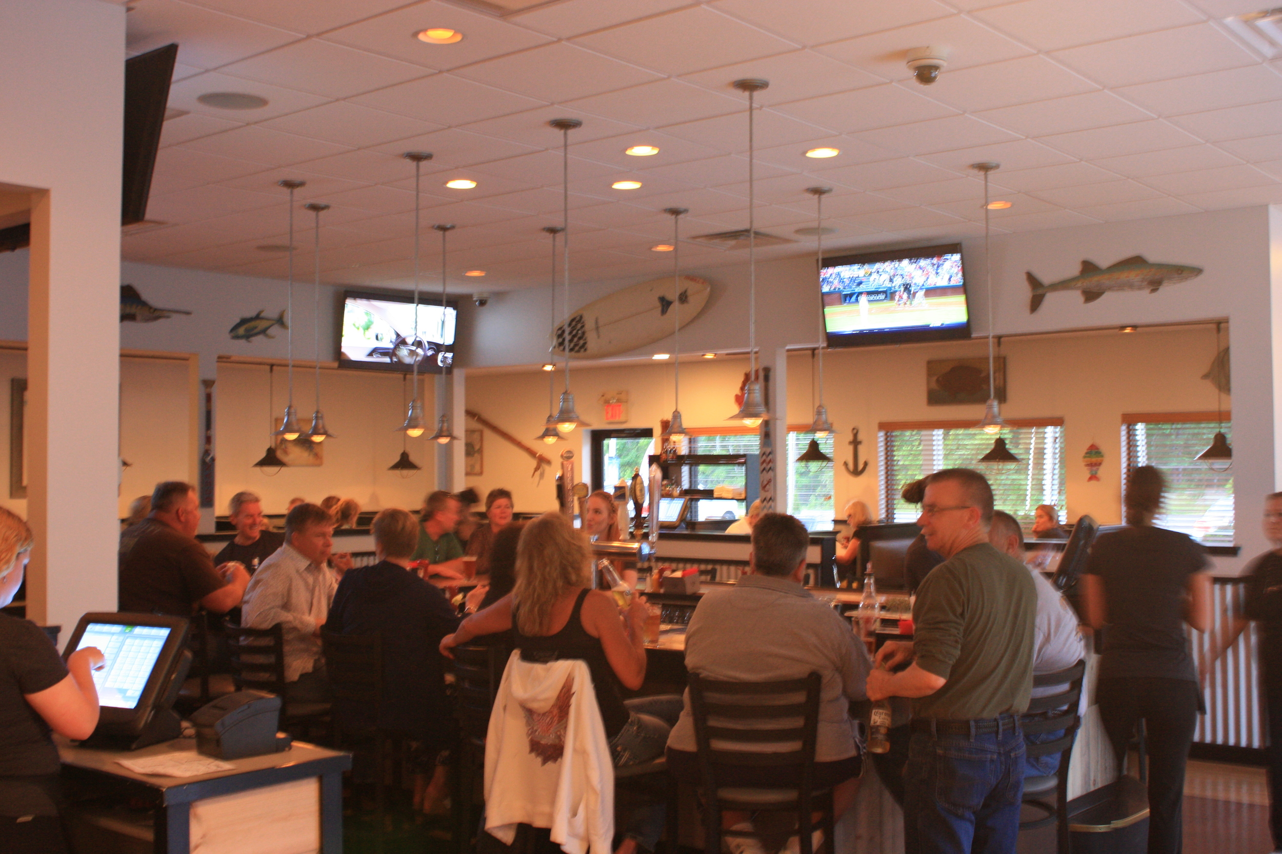Our inside bar and cozy dining room. Come meet friends or find some new ones.