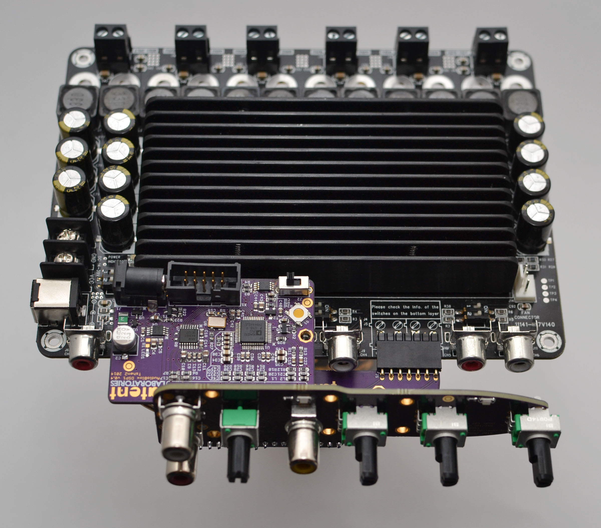 DSP 01 with SPDIF input & 6-channel amplifier (electronics)