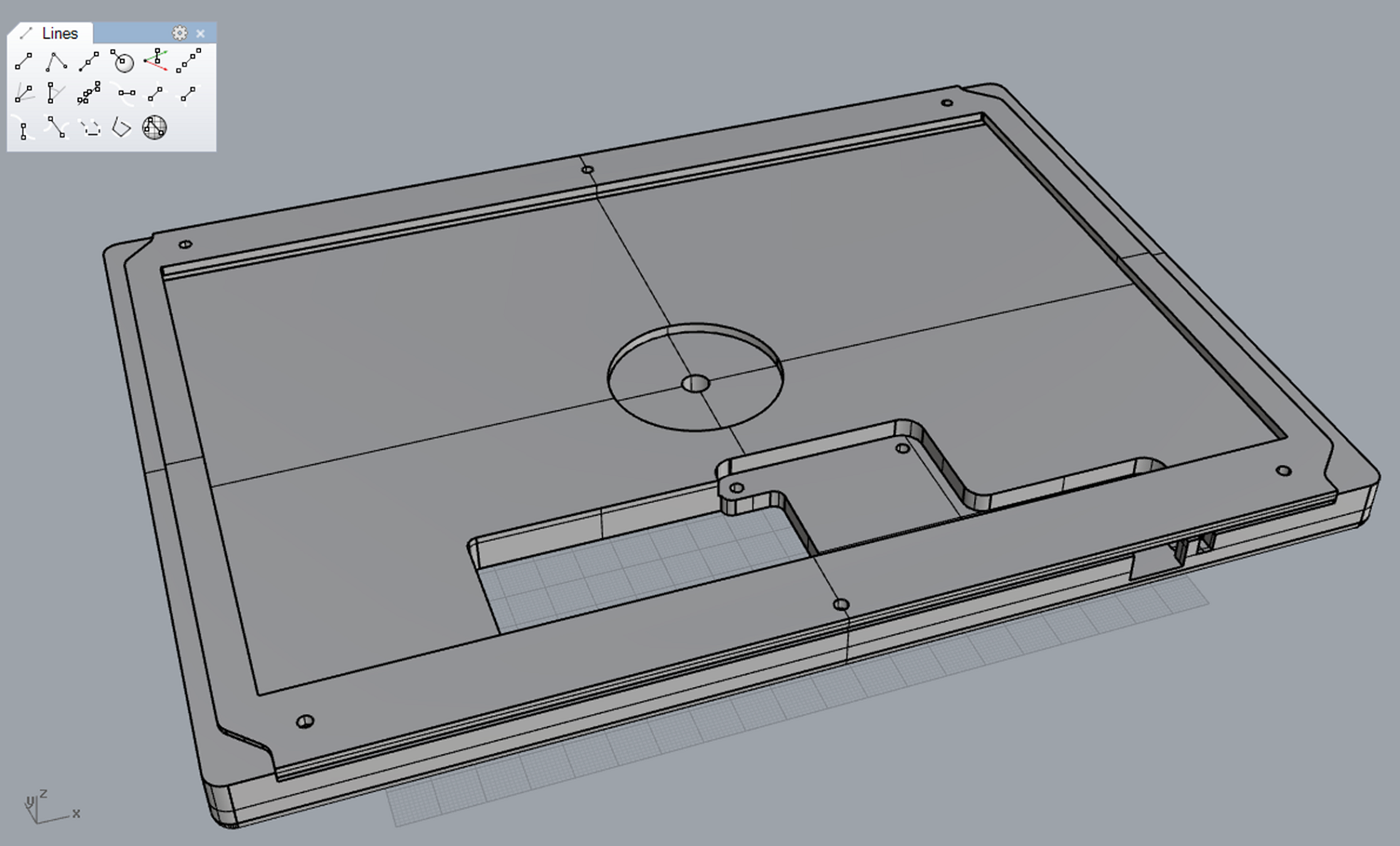 attempt #1, modeled around the 'comma' board.