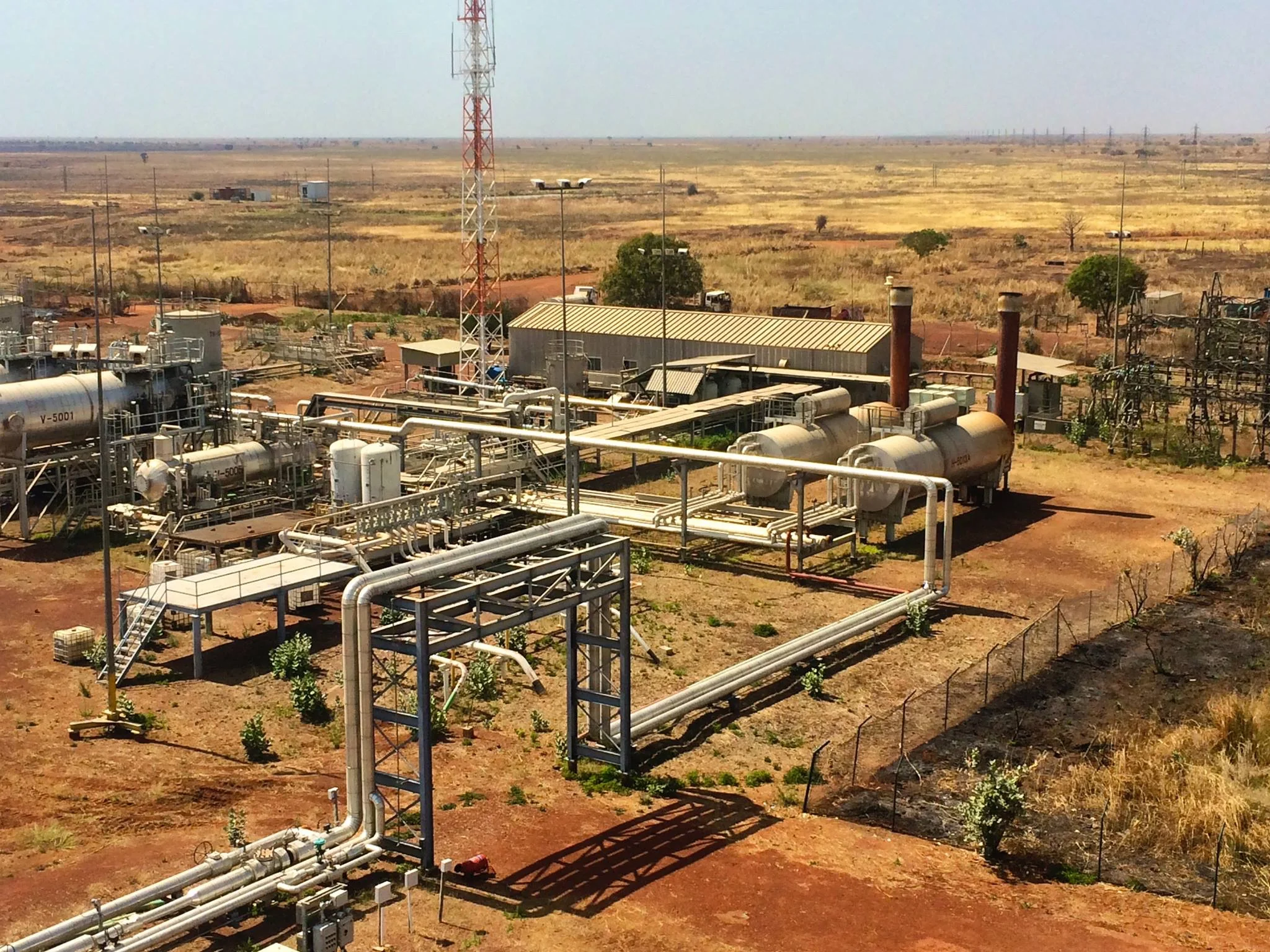 The production site at Tor, Unity state, South Sudan--abandoned since an SPLA-IO attack last December, the empty offices are littered with the carbonized remnants of vacation requests and invoices for fuel.