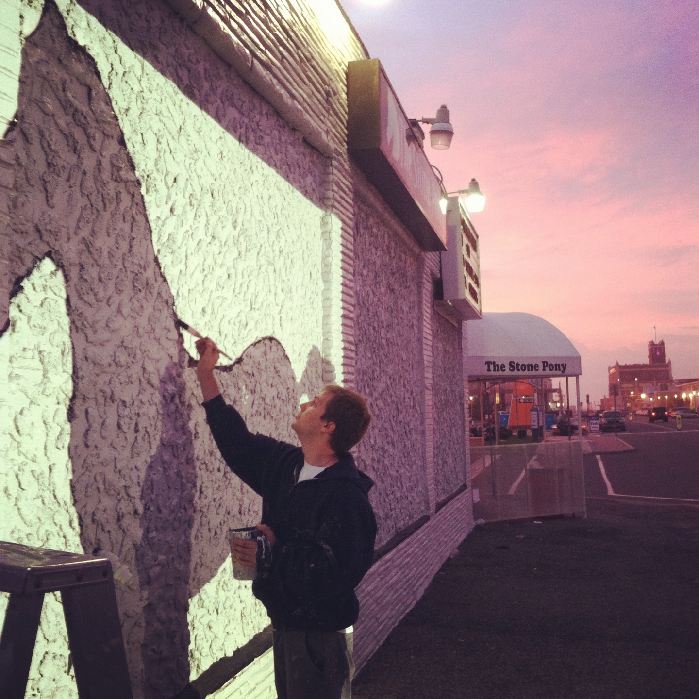 Projecting the Image on the wall and doing the initial trace