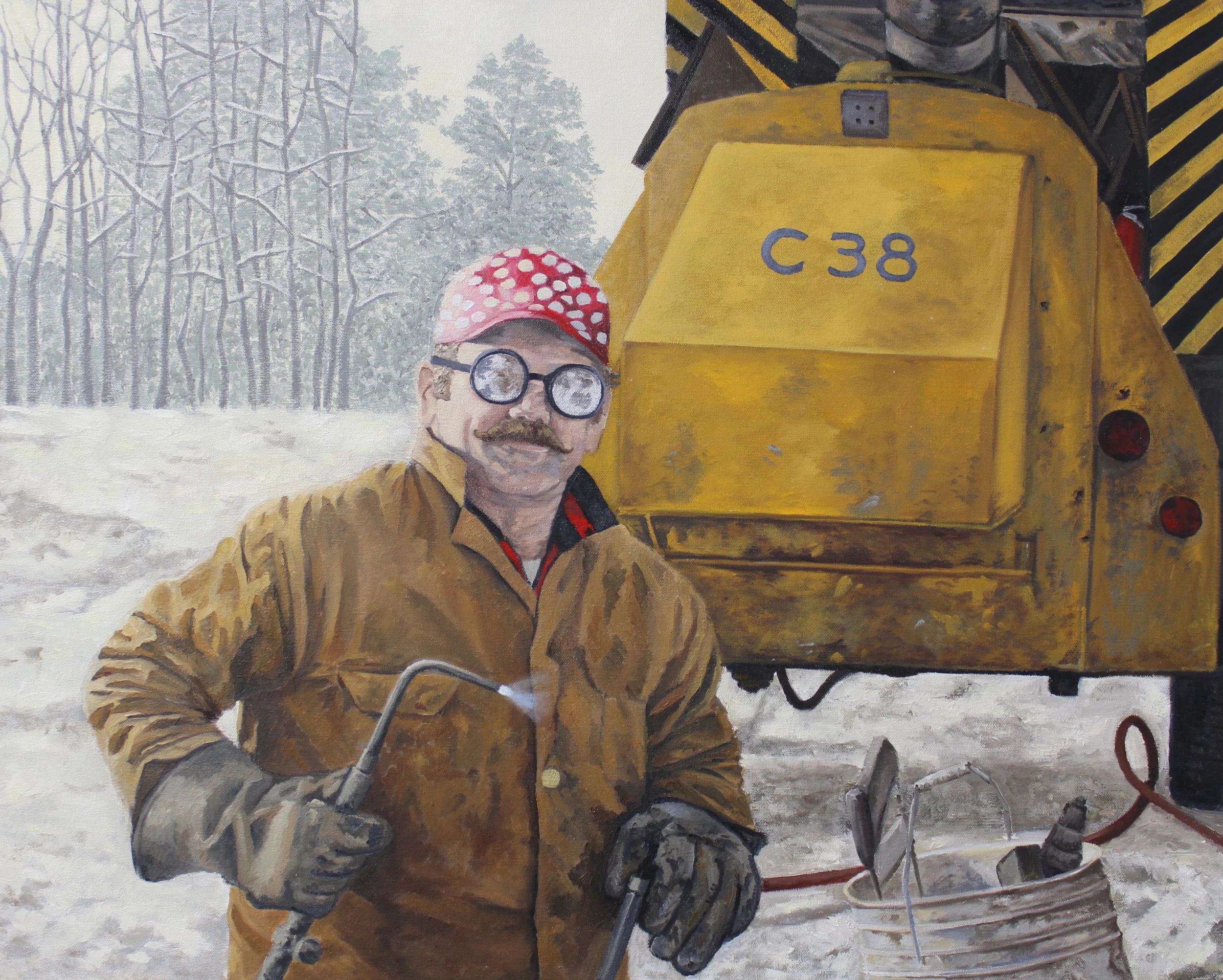 The Bloke - 29.5" x 23.5" - Oil on Canvas - 2014 - Michael Burris Johnson
