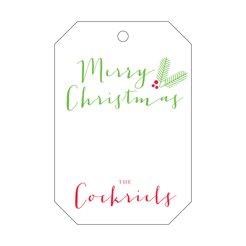Personalized Gift Tag - T327 — Soiree Signatures