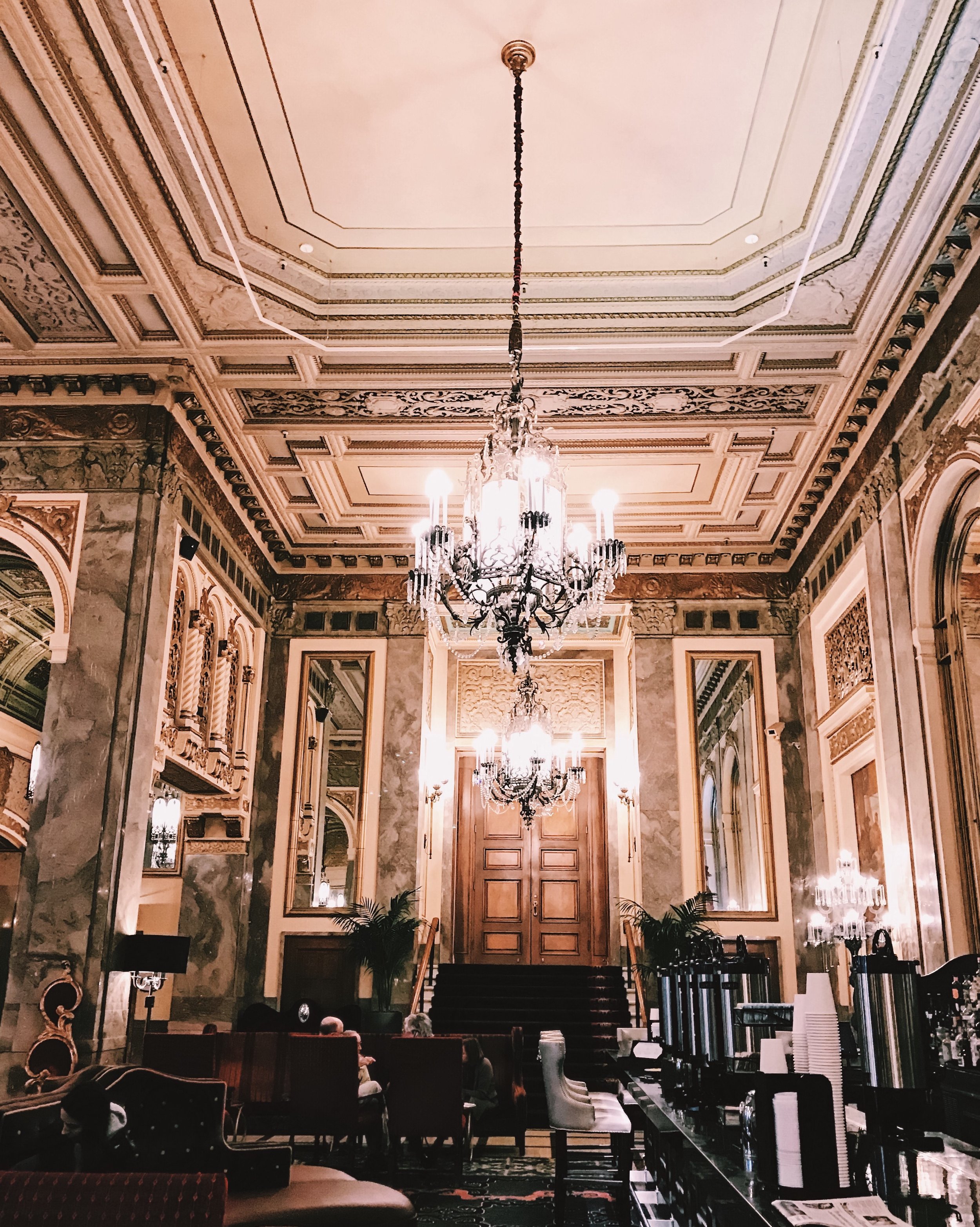 The lobby is oh-so grand and they offer free organic tea and coffee in the morning. #perks