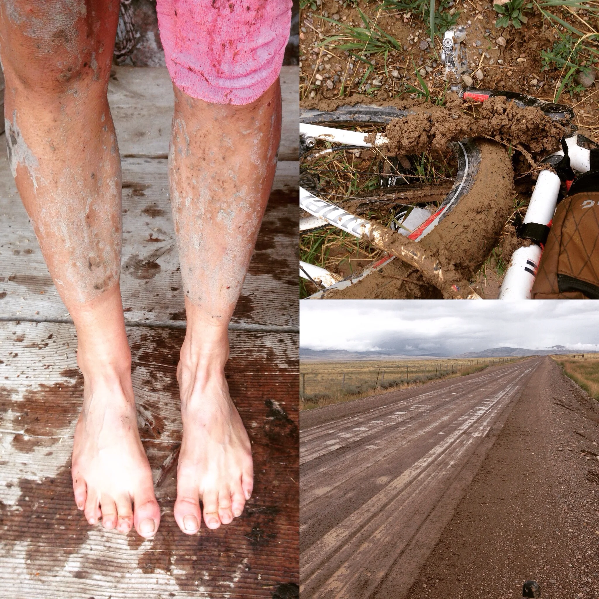 We followed a rainstorm for 30 miles then finally called it quits.