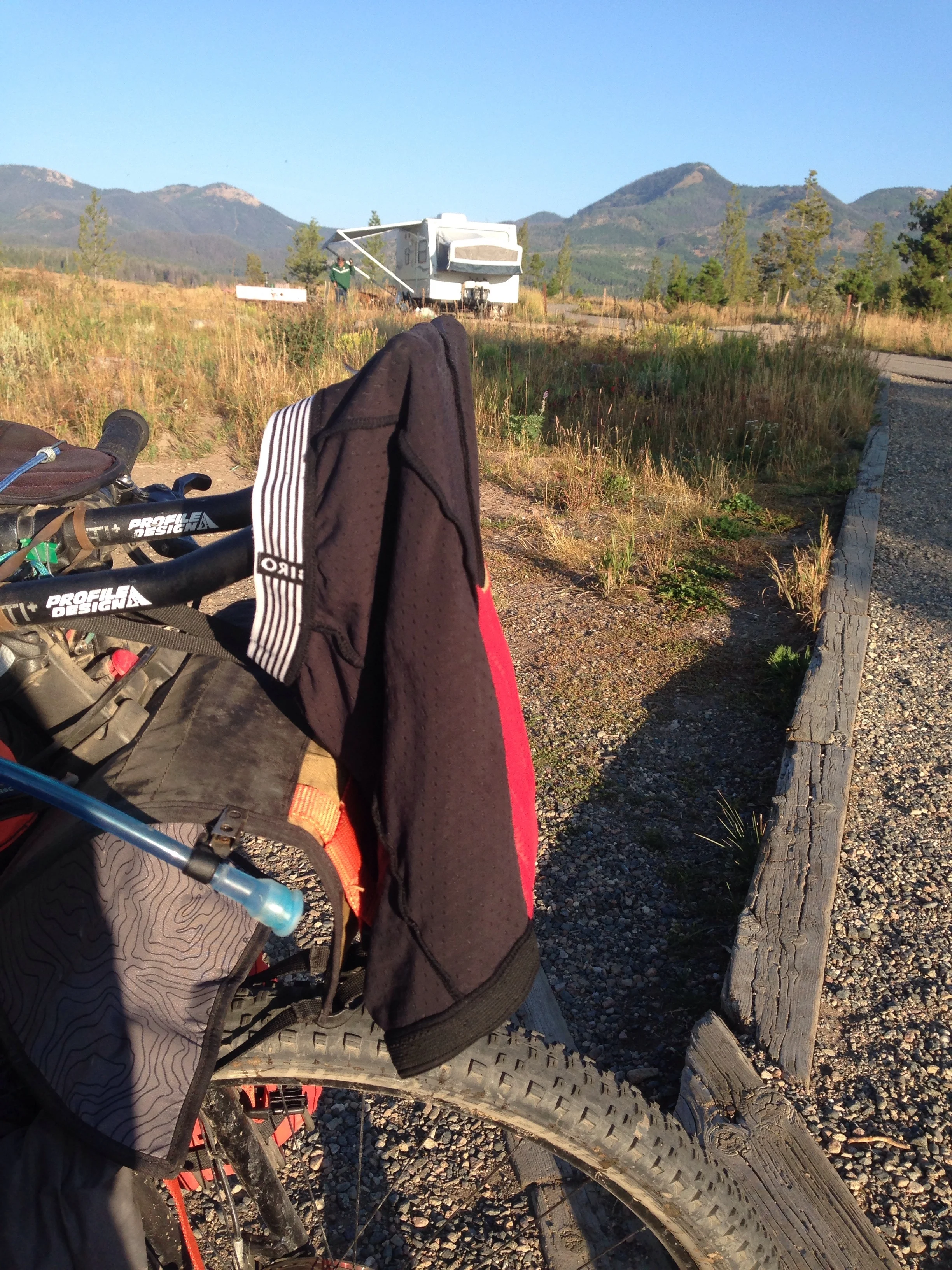 Wash your bike shorts every day and hang them to start drying overnight!
