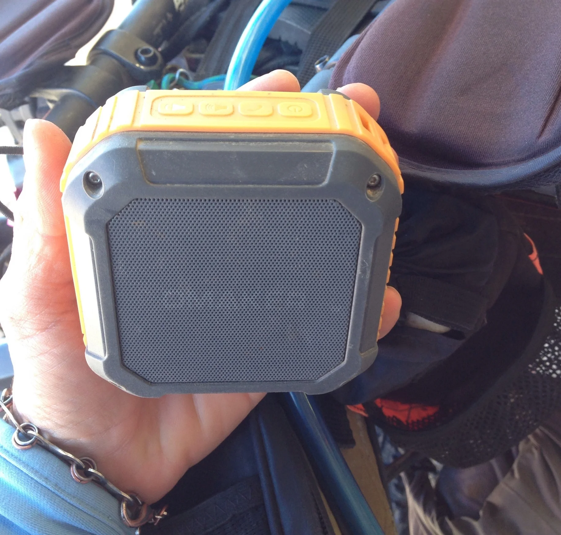 One of the super important things I keep charged with just the generator hub; no backup battery needed.