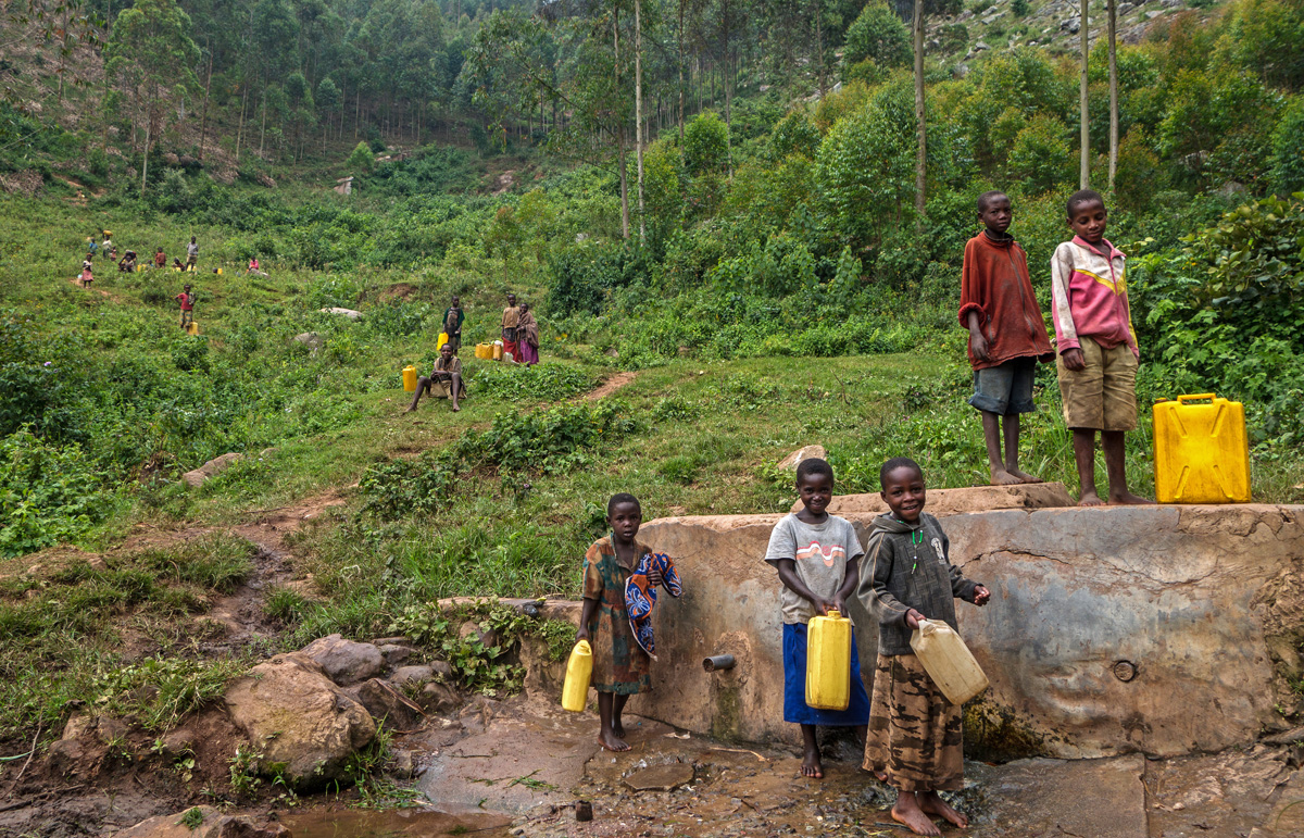 Not a one-off. It is nearly always children of primary school age that are tasked with carrying water great distances to their homes.