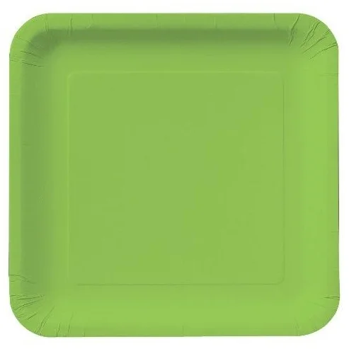 LG. GREEN PAPER PLATE