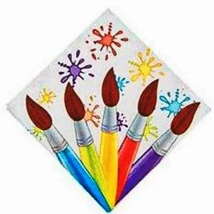 PAINTBRUSH NAPKIN