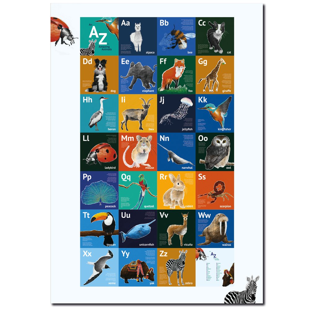 Animal Alphabet poster (A1 size) — jenny elliott
