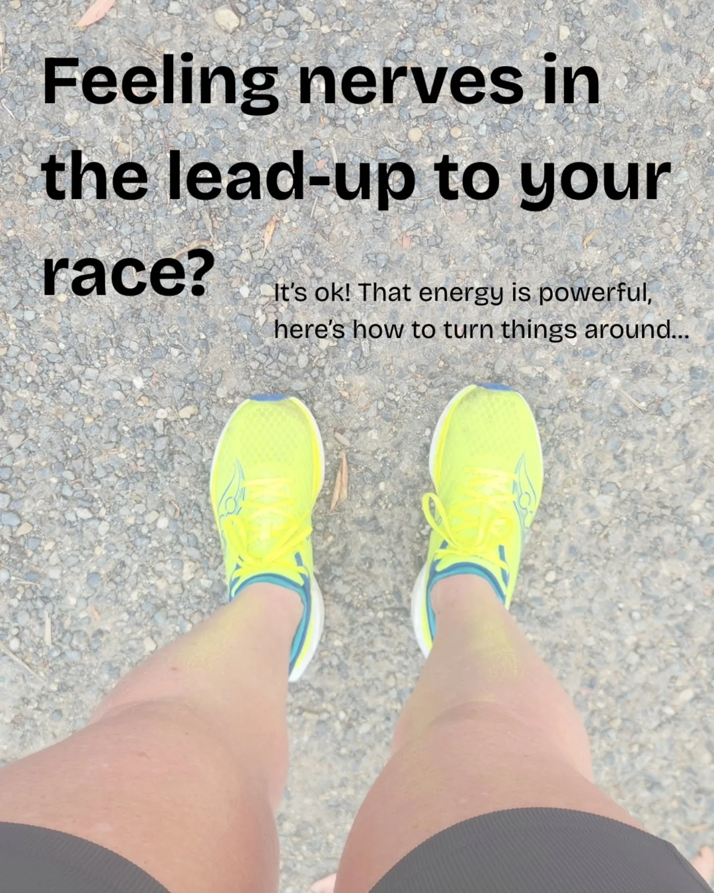 Maybe it&rsquo;s race week for you &amp; you need to hear this!? Pre-race nerves are pretty common, &amp; of course they just mean you care. 

In the past I&rsquo;ve been so nervous I have been known to vomit pre-race, not even kidding. Here are a fe