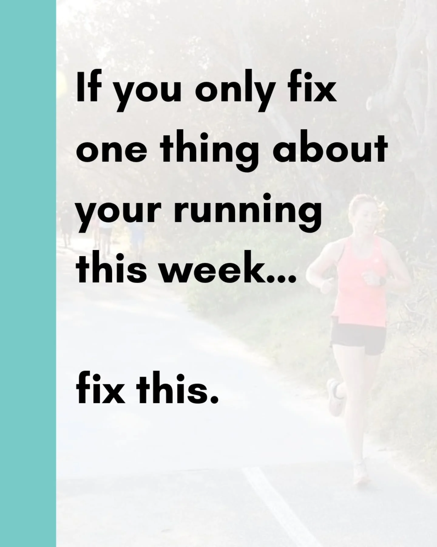 Sometimes I forget this! 

If the first 10 minutes of your run feel awful, it doesn&rsquo;t really mean anything, you&rsquo;re just warming up! Don&rsquo;t get in your head about it, especially if you&rsquo;re in your 40s or 50s &amp; a distance runn