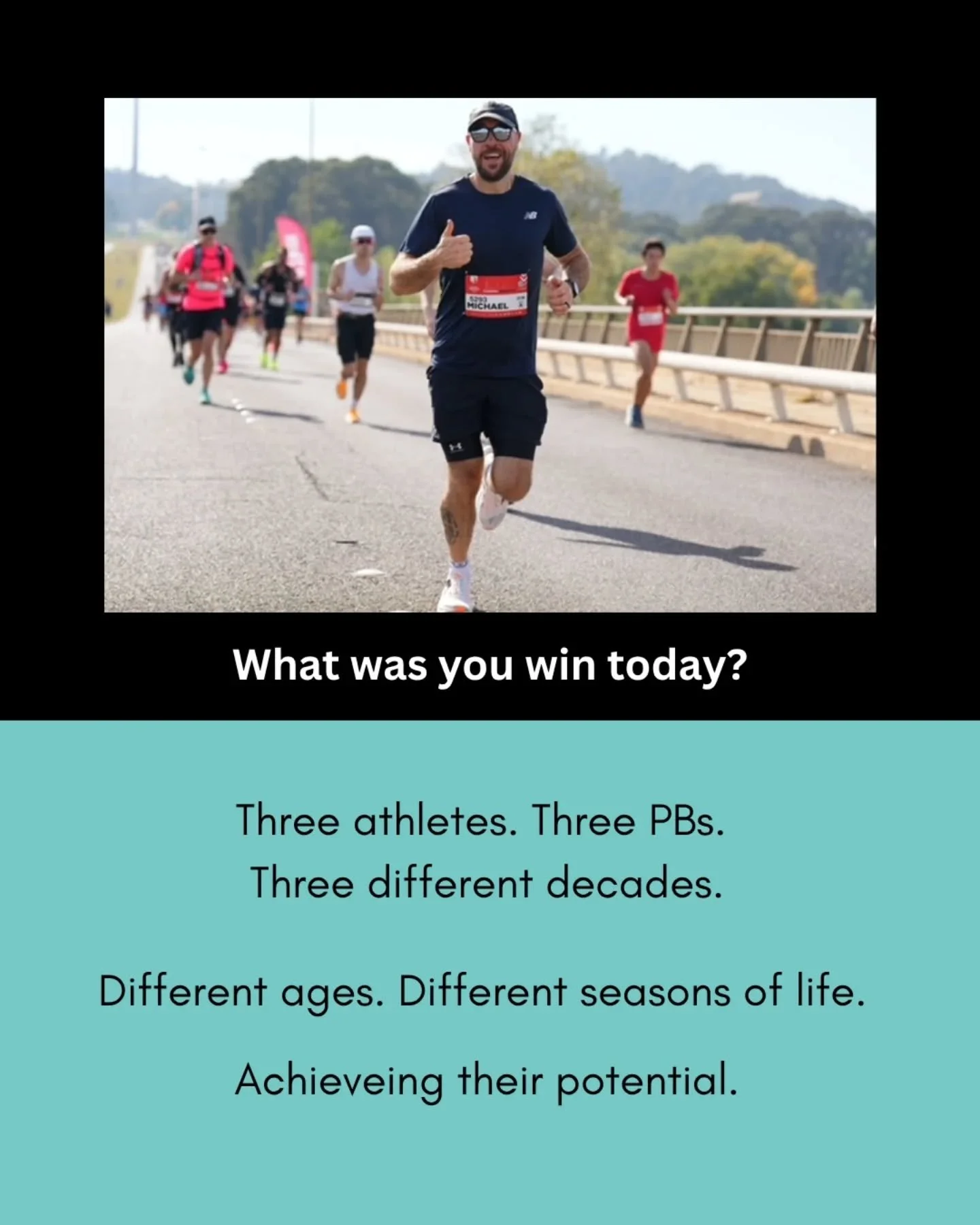 Who is celebrating a PB or a win today? 

I am so pleased with these results, but I&rsquo;m not surprised either!

▶️ Michael with a half marathon PB by 4 minutes (in his 30s)
▶️ Phil running a half marathon PB by 9 minutes (in his 50s)
▶️ Phil (yes,