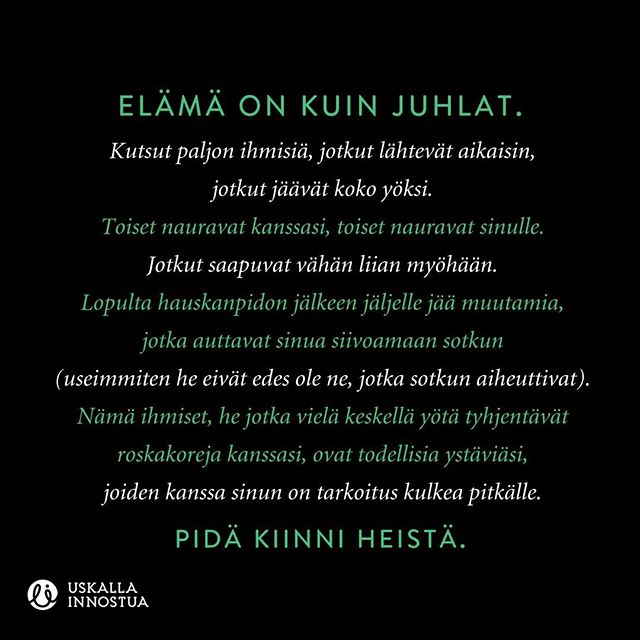 El&auml;m&auml; on kuin juhlat... T&auml;g&auml;&auml; alle todellinen yst&auml;v&auml;si!😍😍 ⠀
⠀
⠀
#el&auml;m&auml; #el&auml;m&auml;onkuin #life #juhlat #juhla #todellinenyst&auml;v&auml; #yst&auml;v&auml; #uskallainnostua