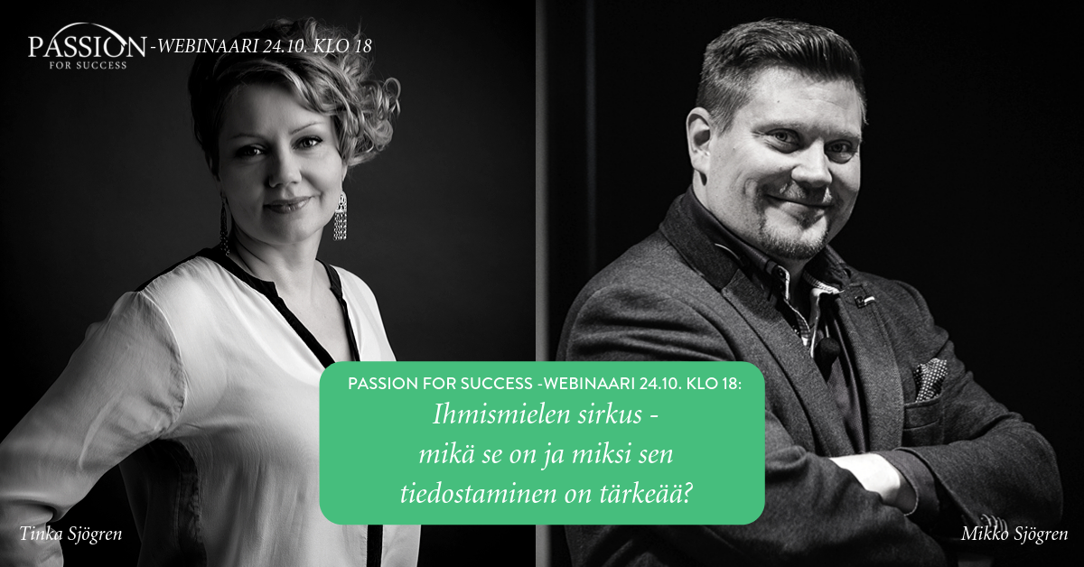 Passion for Success -webinaari transformatiivisen mielen valmentajan Tinka Sjögrenin kanssa!