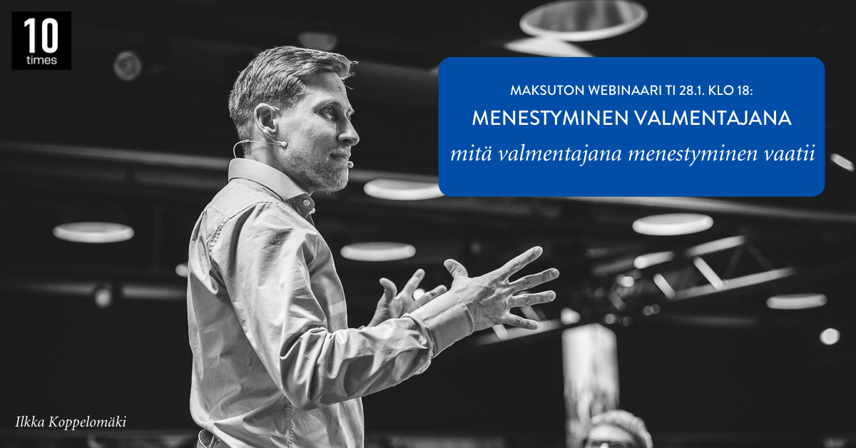 Valmentamisen webinaari: Menestyminen valmentajana - mitä valmentajana menestyminen vaatii?