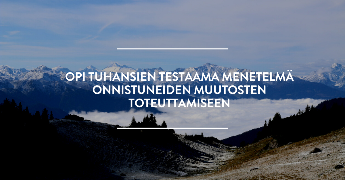 Webinaari: Miksi et onnistu tavoitteissasi? Opi kaava onnistuneisiin tavoitteisiin