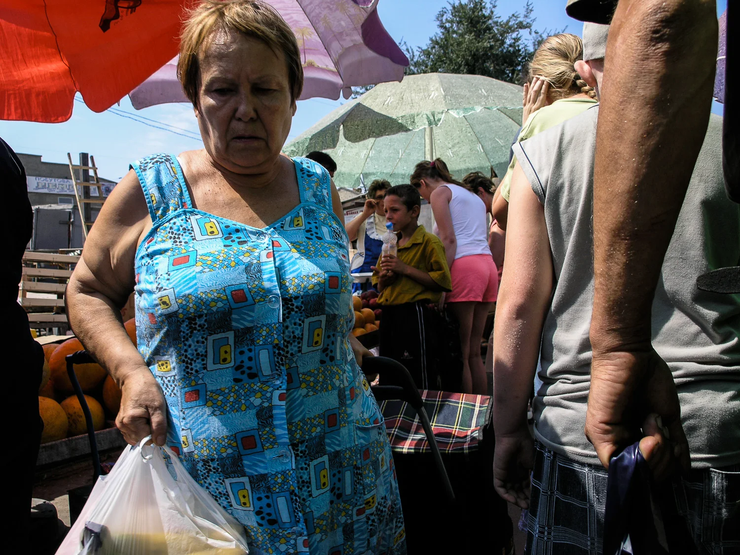 In a market in Odessa.