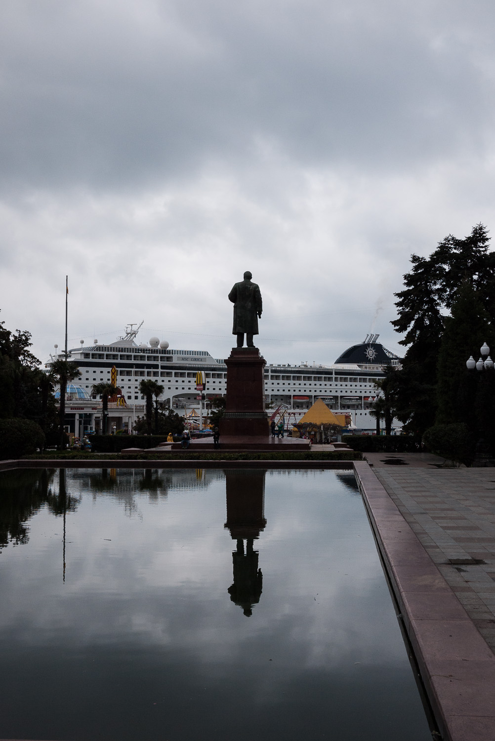  A statue of Lenin in Yalta, Crimea. 