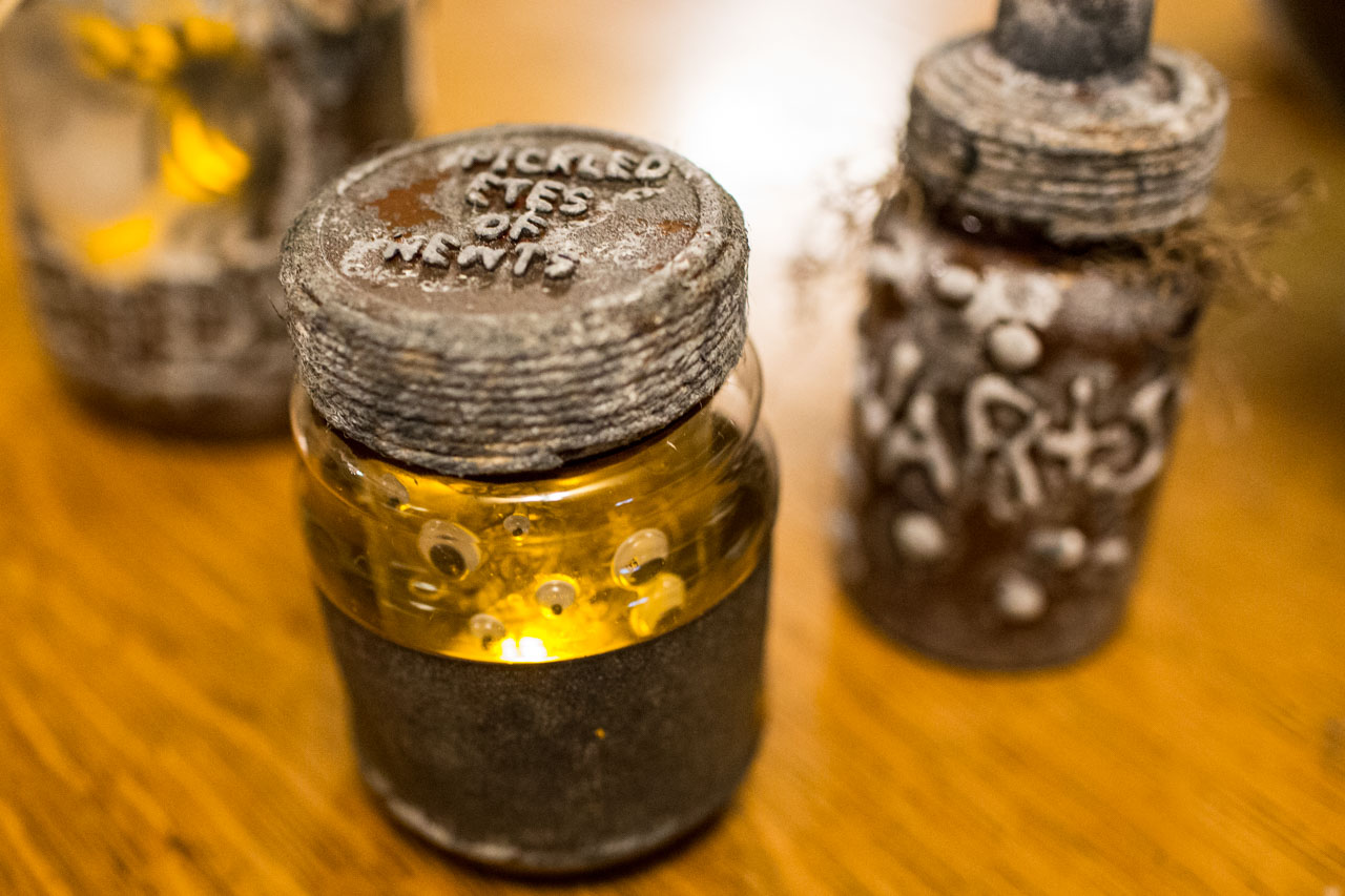 NEWT EYES. You can see the top - the pasta lettering. Battery light. 