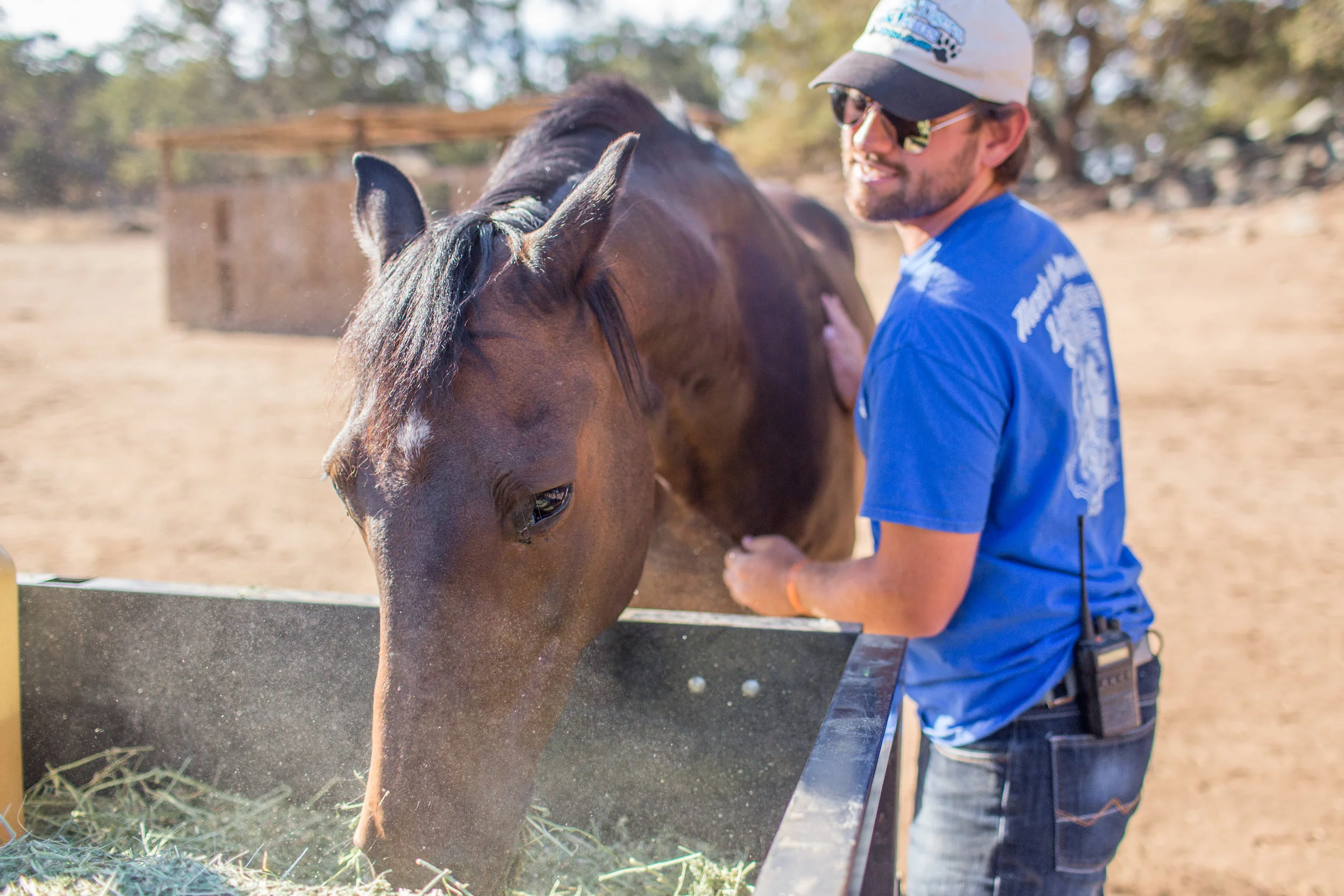 Brian battles with this guy to keep him from eating ALL the "treats" that he has loaded in the back of the jeep to share with all of the animals. 