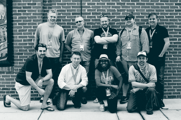 The Athletic Branding team photograph.