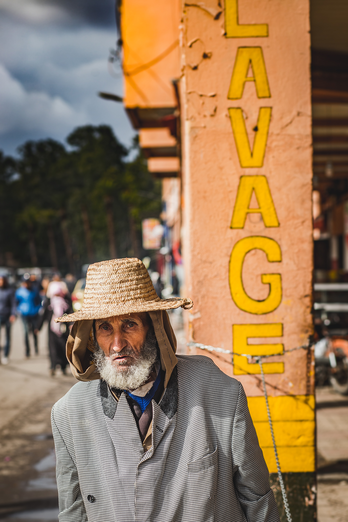  Local man near the Kasbah, an old historical fortress. 