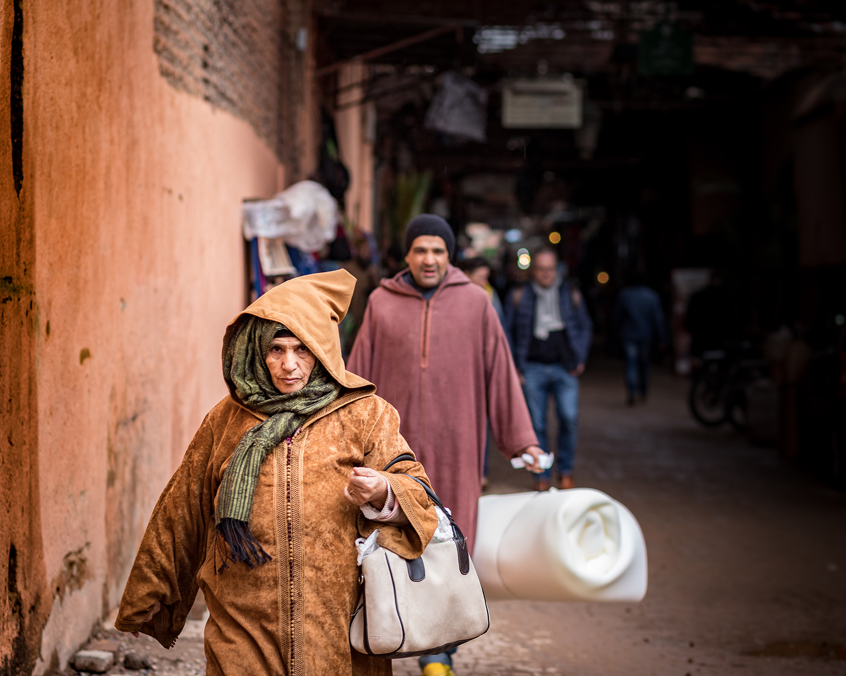 Locals shopping, commuting & carrying-on about their day.