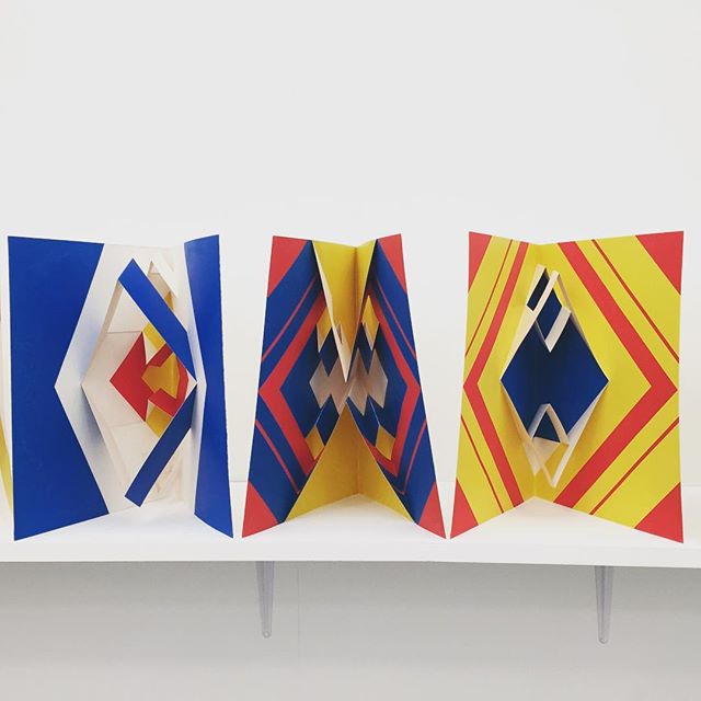 Enjoying the inspiring and eye-catching colors + shapes found throughout @friezeartfair&hellip; This book, Objetos Serigrafias Originais, was created in 1969 by the Spain-born artist and educator Julio Plaza who settled in Brazil in the 70&rsquo;s an