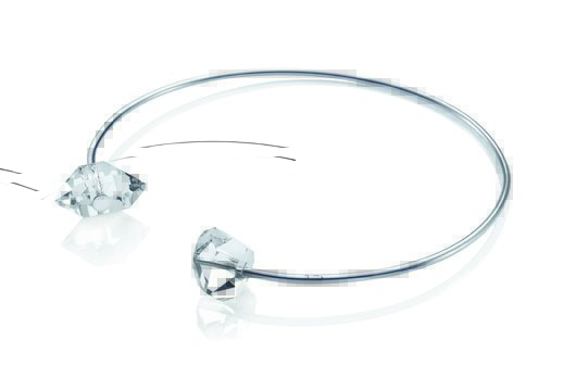 Efva Attling "Romancing The Stone" collar featuring Herkimer diamonds from New York.