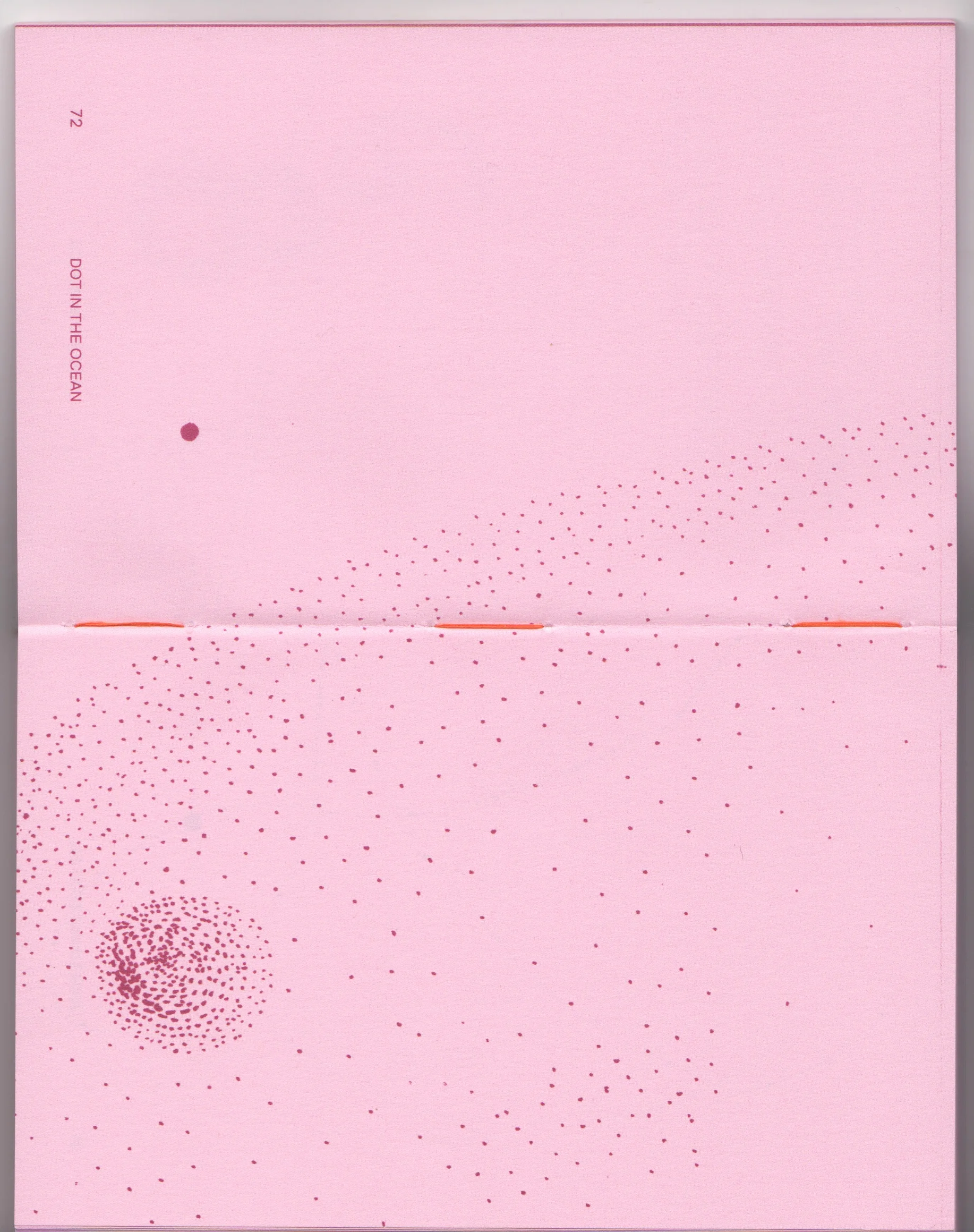 Dot in the ocean, drawing as published in Strange Attractors