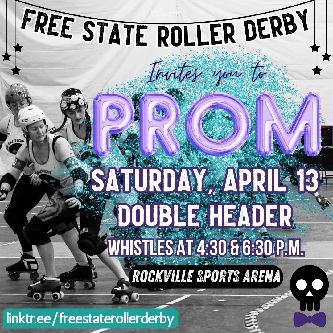 Play with us! Our Suzies need a prom date!

We're looking for 15 A-level/advanced B-level skaters to take on our Black-Eyed Suzies in a full-length regulation bout (6:30p.m. whistle).

Will you accept our promposal?

Registration at linktr.ee in bio