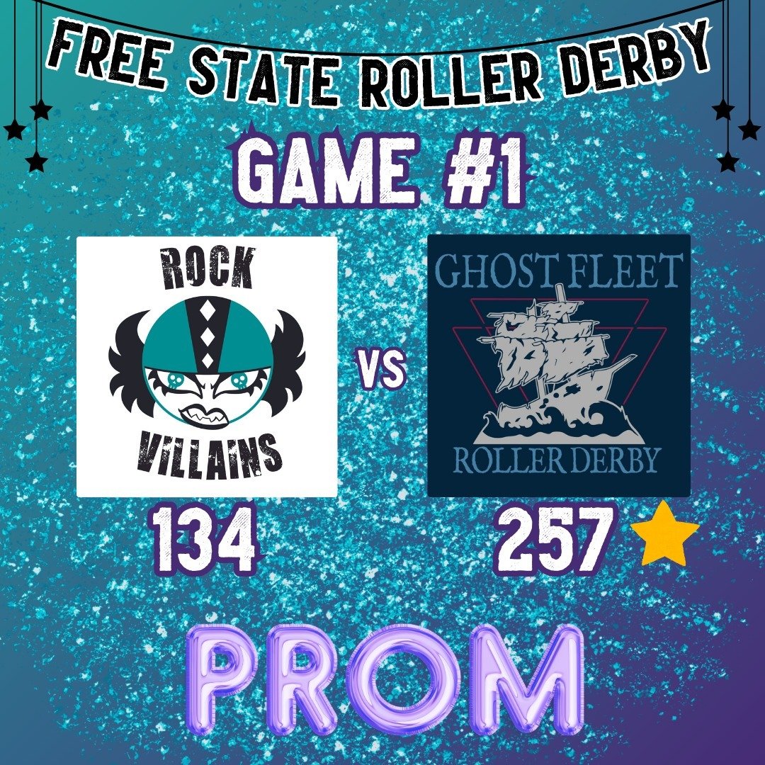 We had SO much fun at PROM this weekend!

Thank you to @ghostfleetrollerderby for coming to play a fierce game! And our local friends who made up the Prom Dates!

Here are a few cheesy prom pose pics - bout photos coming in a few weeks!

Join us for 