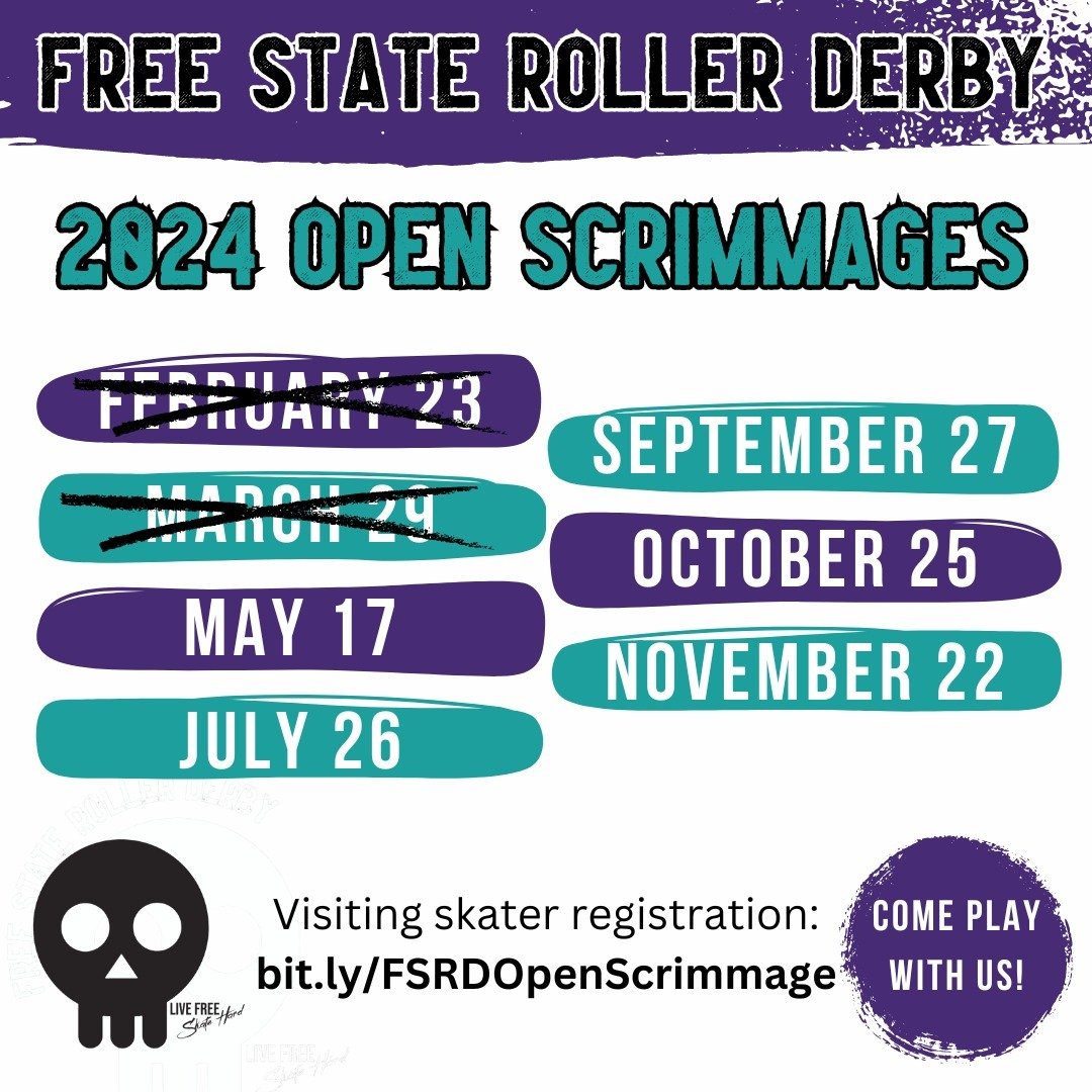 UPDATED open scrimmage schedule!

Our June date is cancelled, but we added May 17 - consider this your FOMO scrimmage if you aren't heading up to Northeast Regional Champs in PA 😁