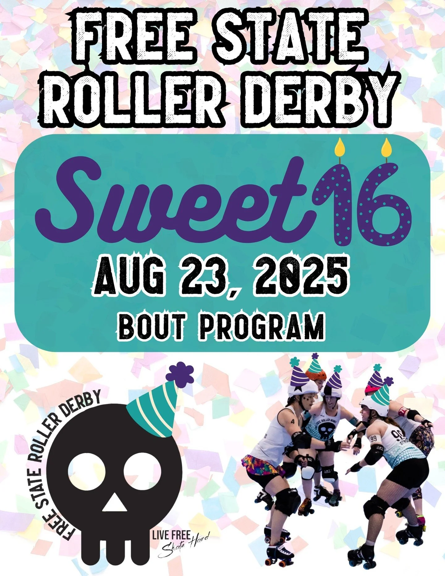 IT'S BOUT DAY!!!
Happy Sweet 16 to Free State 🎉

Check out our digital program here, including rosters, upcoming events, and Derby 101.

💻 If you can't join in person, tune in via Twitch!

🔗 Linktree in bio