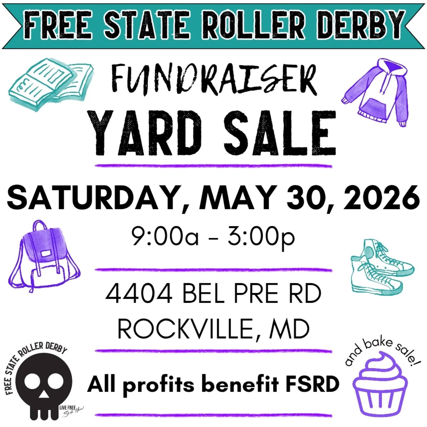We've been cleaning out our closets and finding plenty of treasures. It's the return of our annual fundraiser yard sale!!!

Come check us out at 4404 Bel Pre Rd on Saturday, May 30, 9a-3p

All profits go back to the league, and any items left will be