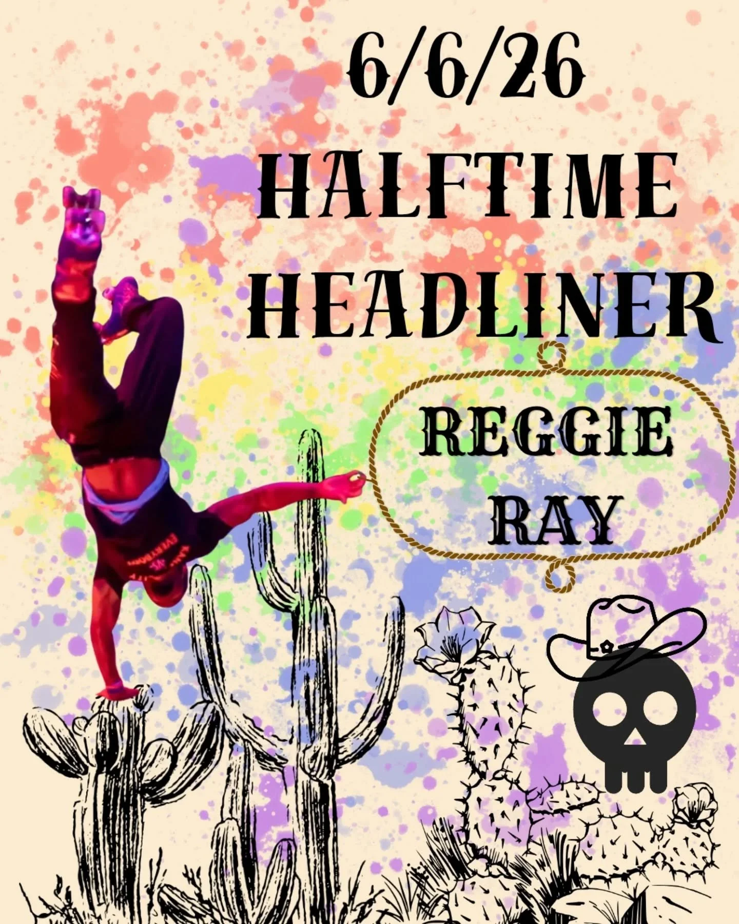Reggie Ray is ridin&rsquo; into Free State Roller Derby on June 6th as our headliner! Catch him jam skating during BOTH halftimes and bringing the energy all night long 🛼🎵 

Wheels, derby, and good vibes &mdash; don&rsquo;t miss it, y'all 🤠

🎟️ T