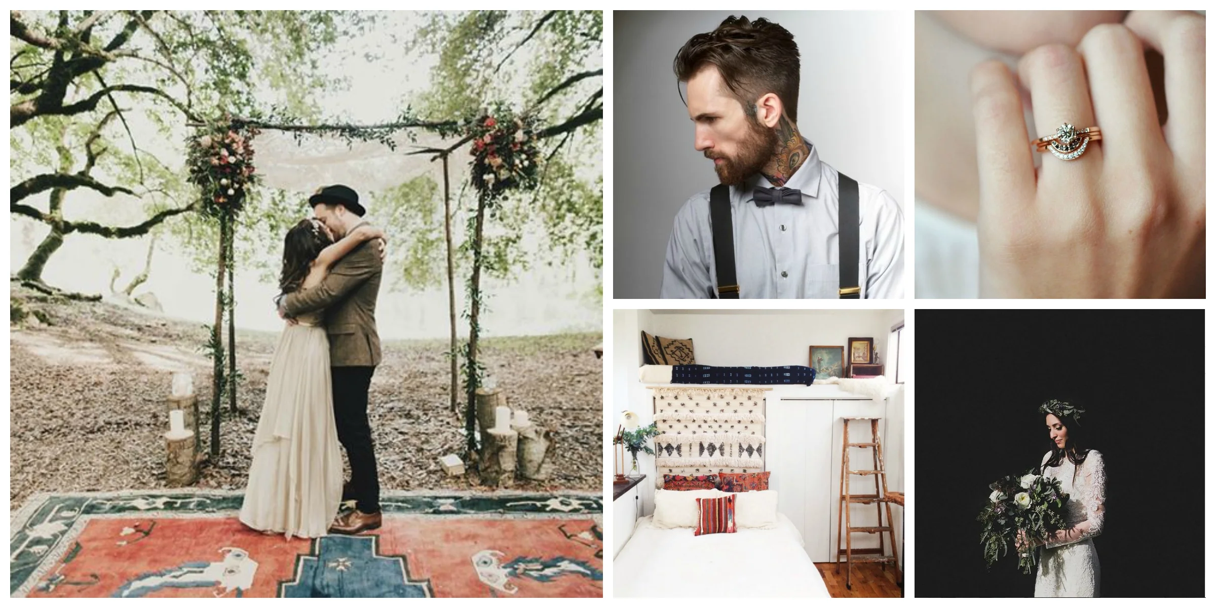 images i loved. my pinterest branding/couple/wedding ideas: left image by logan cole, clockwise credit from square images: weheartit, anna sheffield jewelry, tyler french and sfgirlbybay.