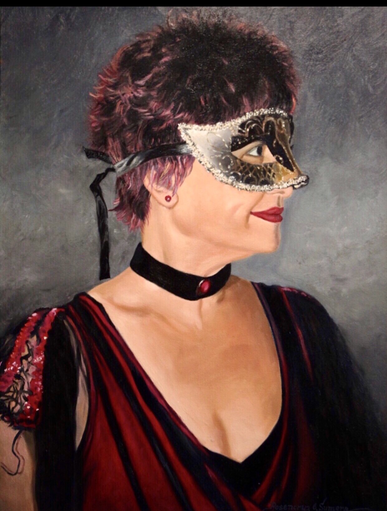 Lady with Mask
