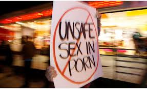 Protest such as these are common - and recently failed California legislation attempted to criminalize all condomless porn produced in the state.