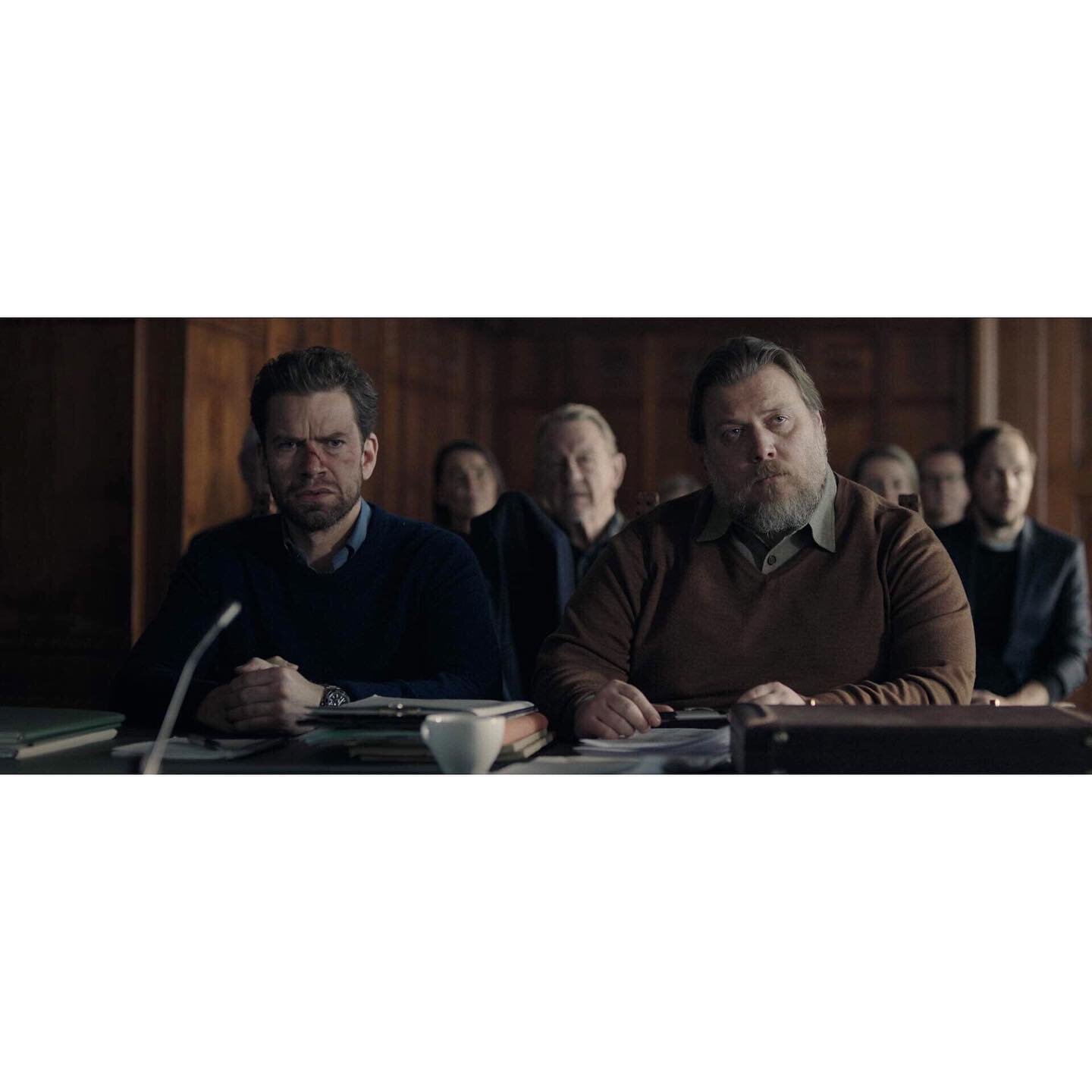 KOLLISION | Dir. @mehdiavaz | @niggolaj and #nicolasbro awaiting their fate. #cinematography

The Avaz bros wanted an American-looking courtroom as most Danish courts look more like traditional offices. We shot on the third floor of a museum and the 