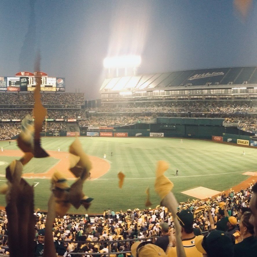 RIP Oakland Coliseum 💛💚 #2 of 3