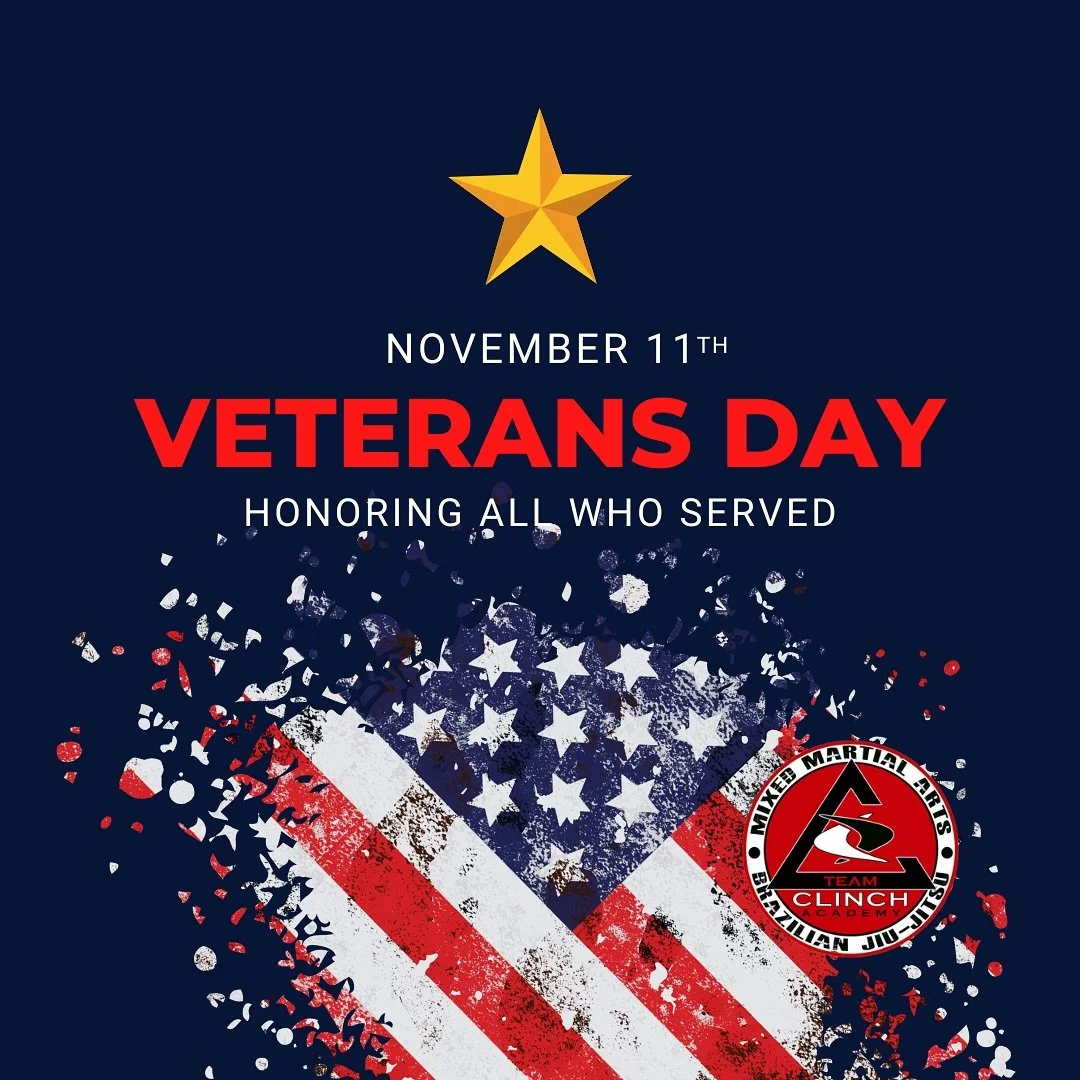 Thank you! #veteransday #bjj #jiujitsu #clinchacademy