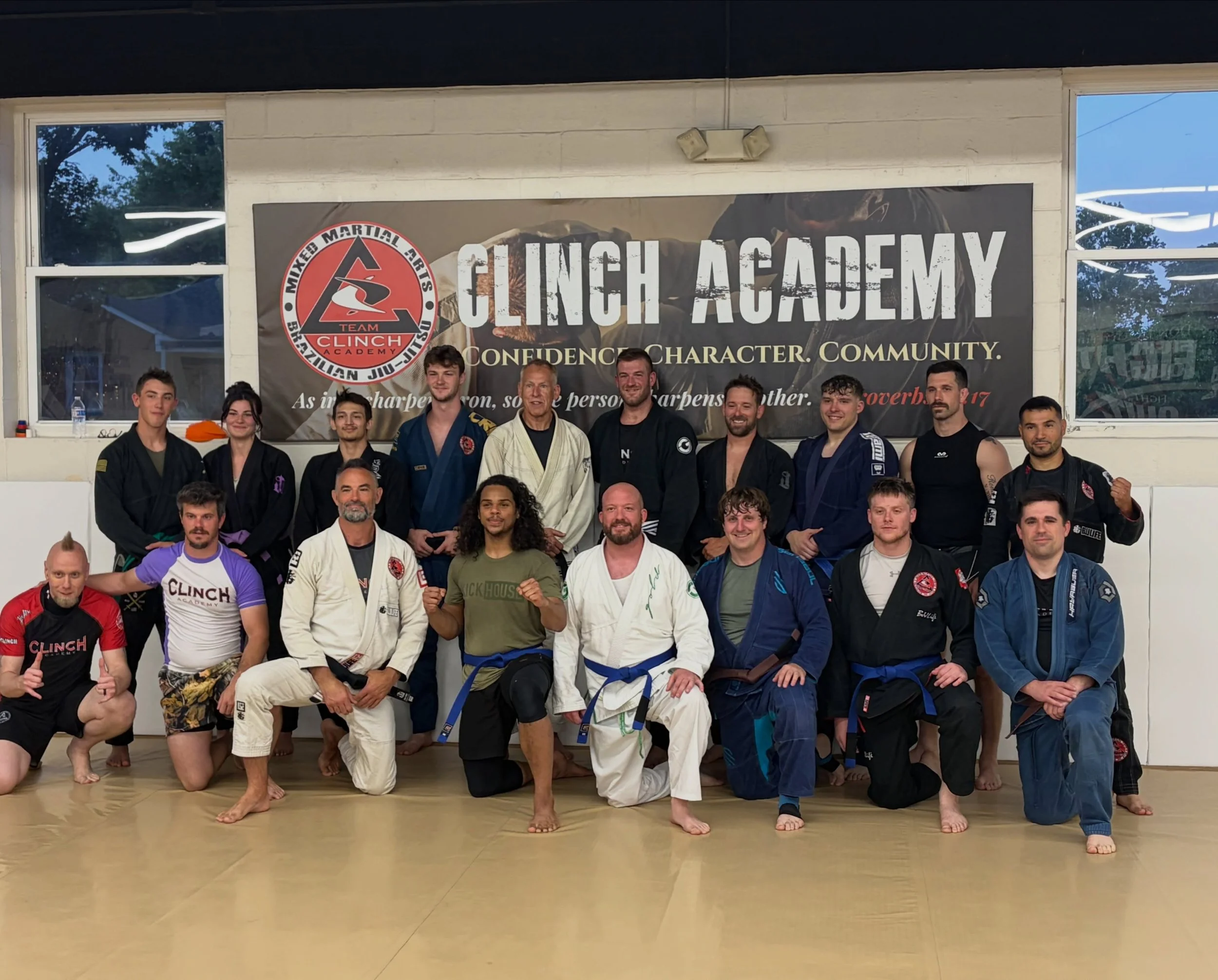 Awesome combat challenge and promotion event tonight. Congrats to Mark Warner on his brown belt, Brody Rinehart, Travis Marcionette, and Will Hopwood on their blue belts! 

#bjj #jiujitsu #teamclinch