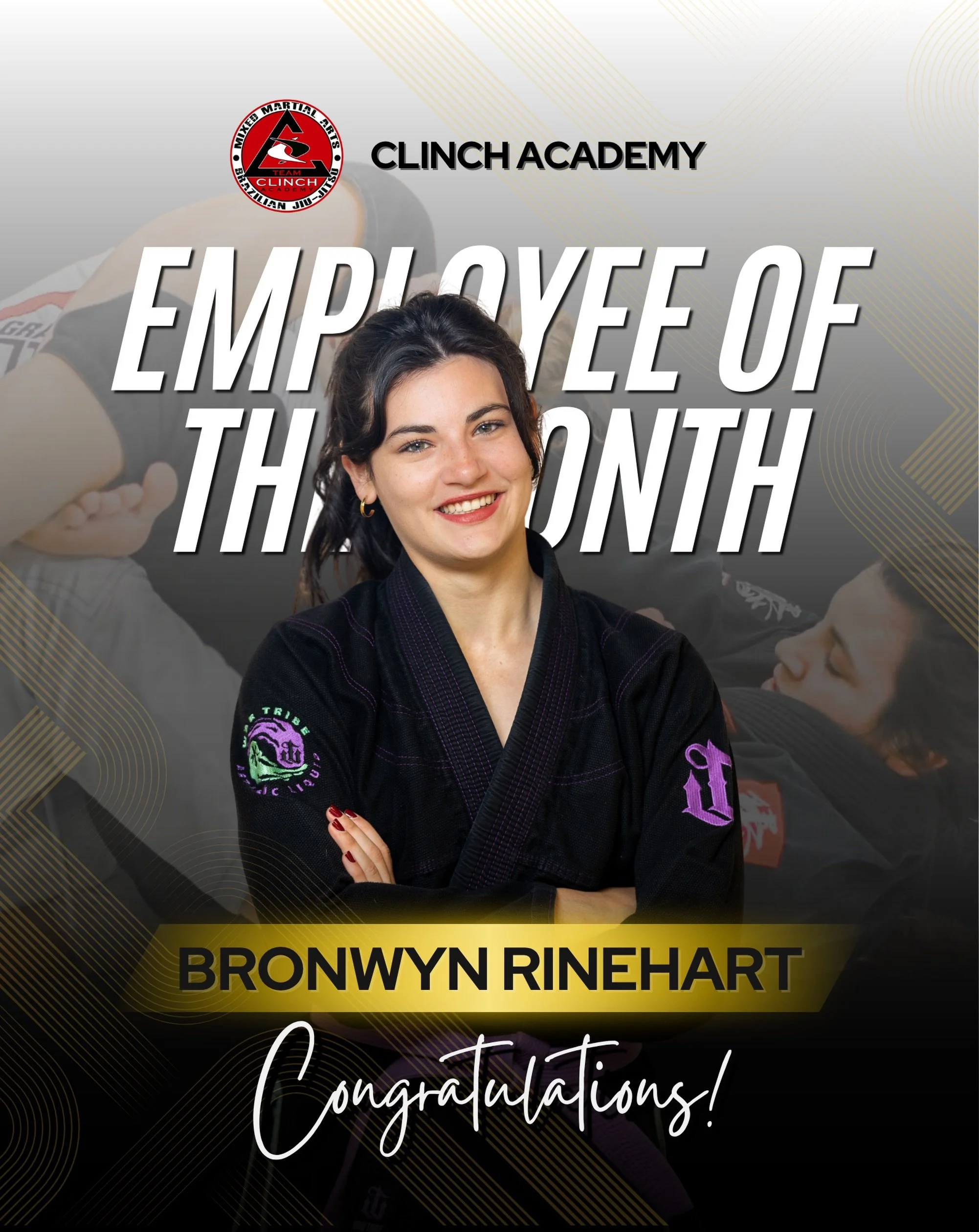 Our employees play a task based game that earns them points for performaning tasks. The employee with the most points at the end of the month wins employee of the month. Congrats to Coach BJ for a job well done!

#bjj #employeeofthemonth #clinchacade