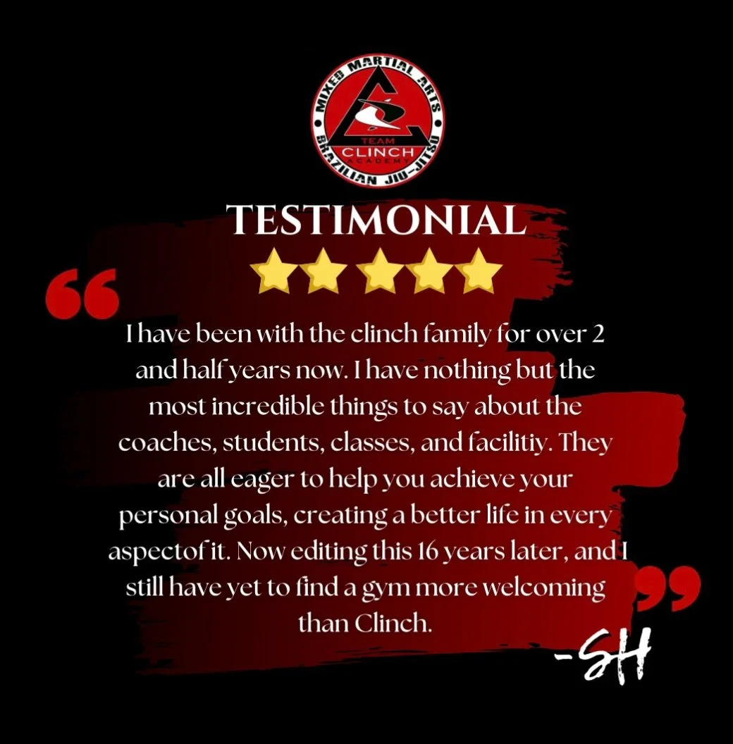 Testimonial Thursday! Thank you for your amazing reviews!! ❤️🙌 #testimonial #review #bjj #mma #frederick