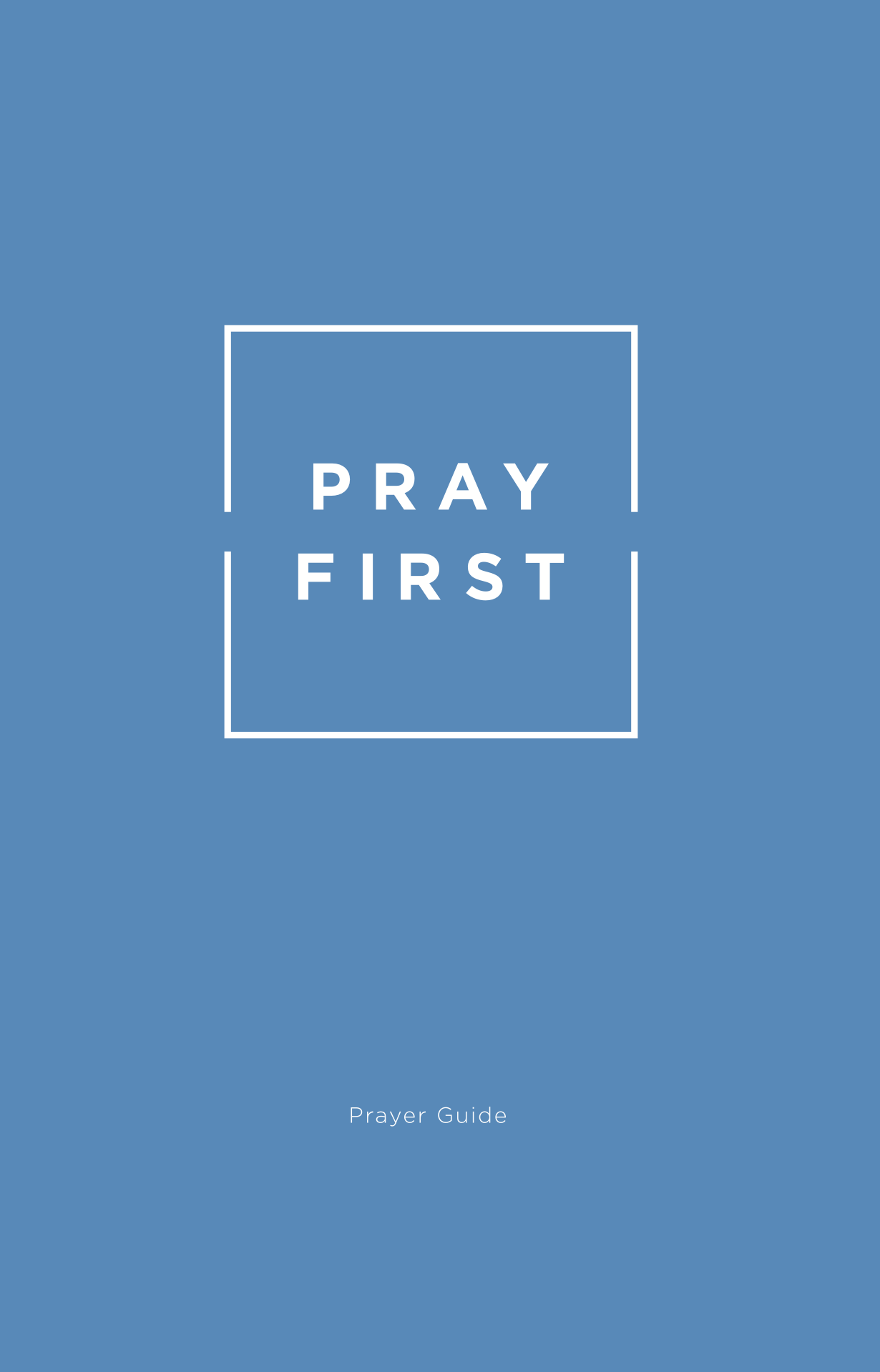 Prayer Guide Cover
