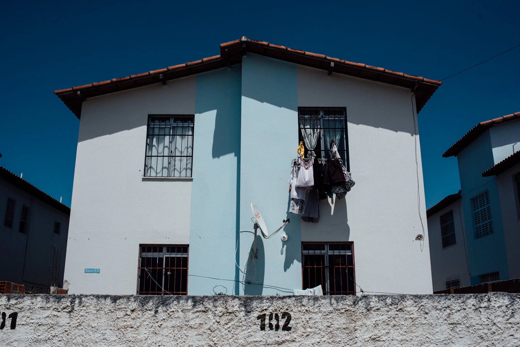 An apartment building at the Irma Dulce projects in Joao Pessoa.